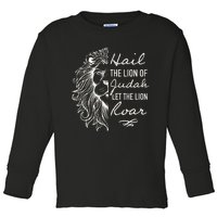 Hail The Lion Of Judah Toddler Long Sleeve Shirt