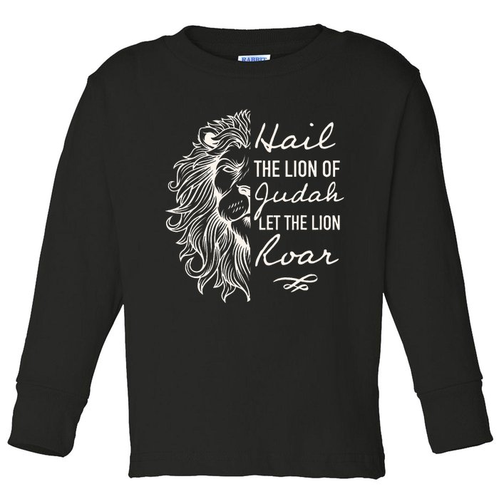 Hail The Lion Of Judah Toddler Long Sleeve Shirt