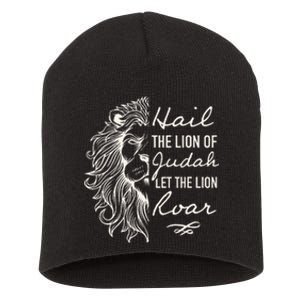 Hail The Lion Of Judah Short Acrylic Beanie