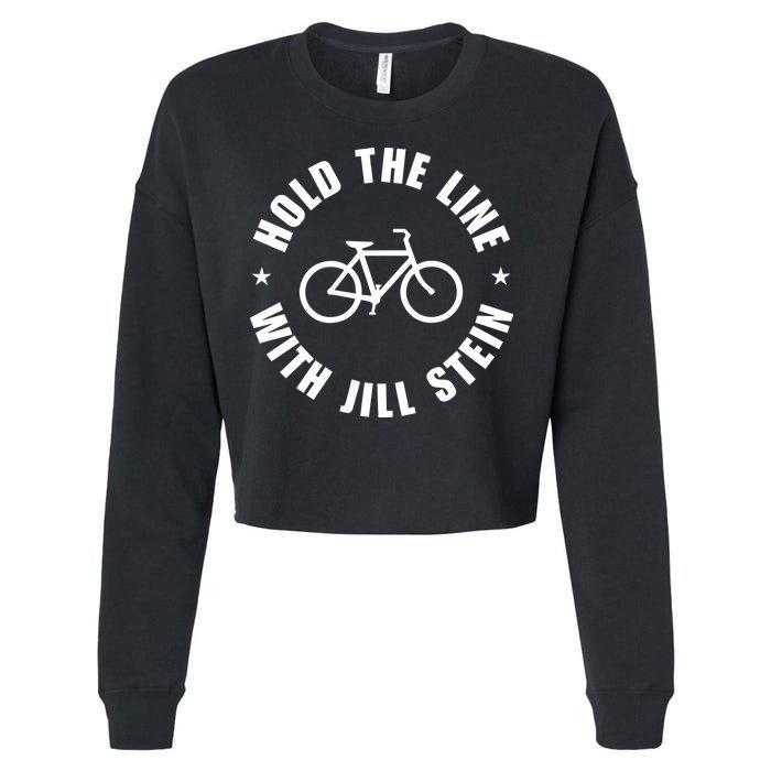 Hold The Line With Jill Stein Cropped Pullover Crew