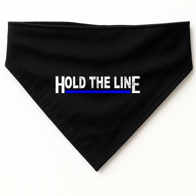 Hold The Line Quote USA-Made Doggie Bandana