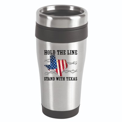 Hold The Line Stand With Texas 16oz Travel Tumbler