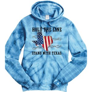 Hold The Line Stand With Texas Tie Dye Hoodie