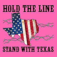Hold The Line Stand With Texas Stripe Pom Pom Beanie