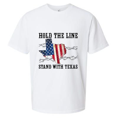 Hold The Line Stand With Texas Sueded Cloud Jersey T-Shirt