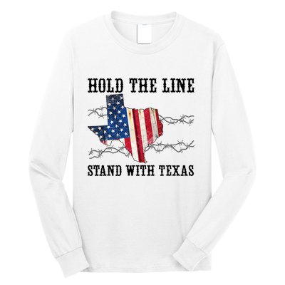Hold The Line Stand With Texas Long Sleeve Shirt