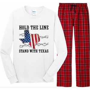 Hold The Line Stand With Texas Long Sleeve Pajama Set