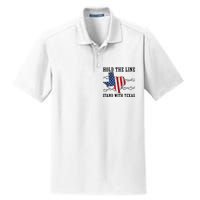 Hold The Line Stand With Texas Dry Zone Grid Polo