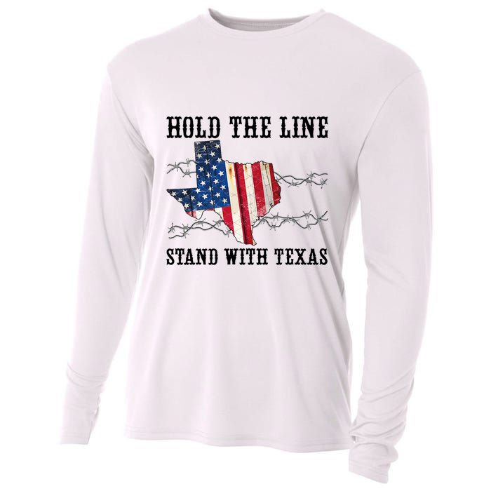 Hold The Line Stand With Texas Cooling Performance Long Sleeve Crew