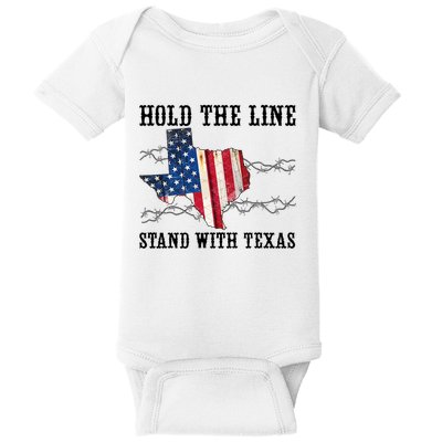 Hold The Line Stand With Texas Baby Bodysuit