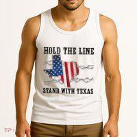 Hold The Line Stand With Texas Tank Top