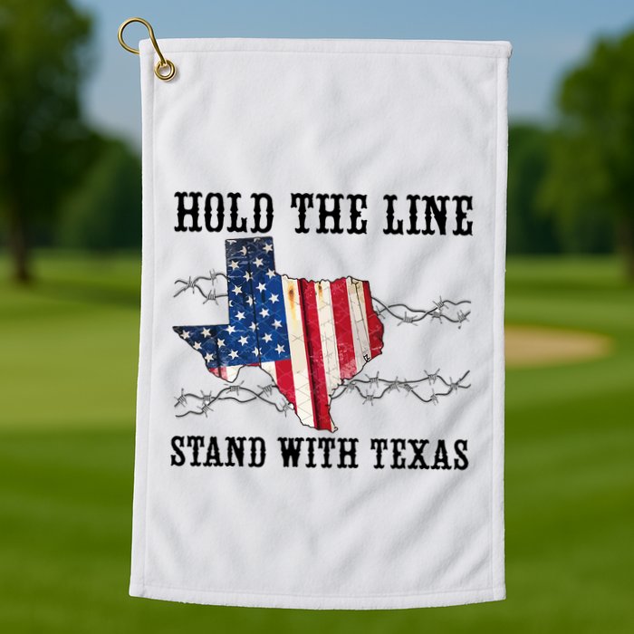 Hold The Line Stand With Texas Golf Towel