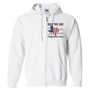 Hold The Line Stand With Texas Full Zip Hoodie