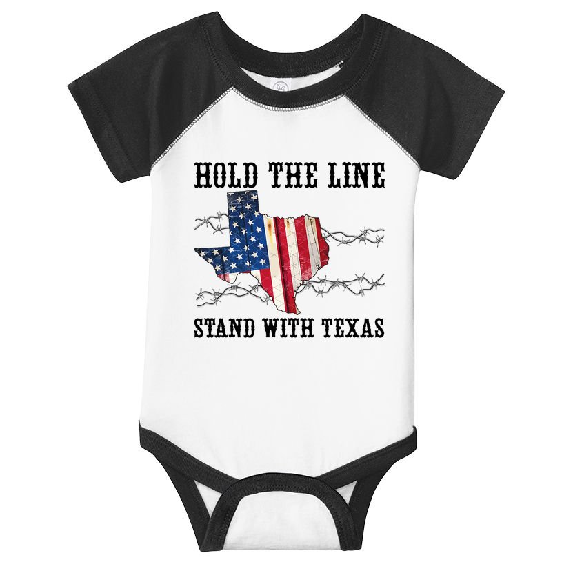 Hold The Line Stand With Texas Infant Baby Jersey Bodysuit