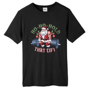 Hohohold That Lift Santa Claus Christmas Gym Workout Gift Tall Fusion ChromaSoft Performance T-Shirt