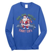 Hohohold That Lift Santa Claus Christmas Gym Workout Gift Long Sleeve Shirt