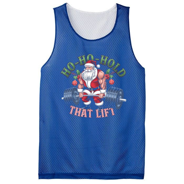 Hohohold That Lift Santa Claus Christmas Gym Workout Gift Mesh Reversible Basketball Jersey Tank