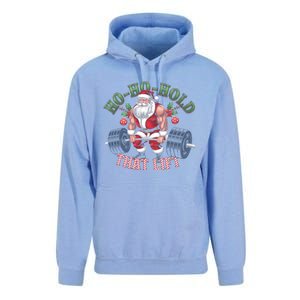 Hohohold That Lift Santa Claus Christmas Gym Workout Gift Unisex Surf Hoodie