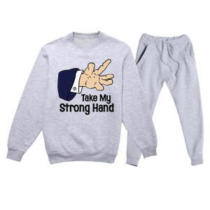 Halloween Take My Strong Hand Premium Crewneck Sweatsuit Set