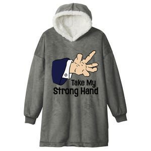 Halloween Take My Strong Hand Hooded Wearable Blanket