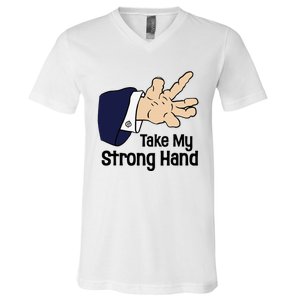 Halloween Take My Strong Hand V-Neck T-Shirt