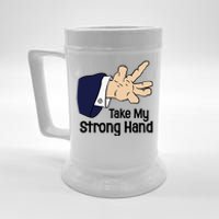 Halloween Take My Strong Hand Beer Stein