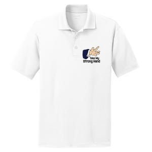 Halloween Take My Strong Hand PosiCharge RacerMesh Polo