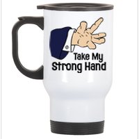 Halloween Take My Strong Hand Stainless Steel Travel Mug