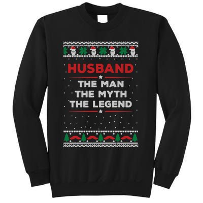 Husband The Man Myth The Legend Ugly Christmas Sweater Sweatshirt