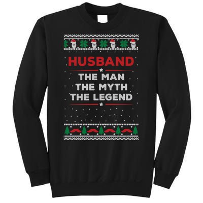 Husband The Man Myth The Legend Ugly Christmas Sweater Sweatshirt