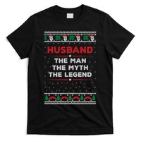 Husband The Man Myth The Legend Ugly Christmas Sweater T-Shirt