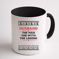 Husband The Man Myth The Legend Ugly Christmas Sweater Mug