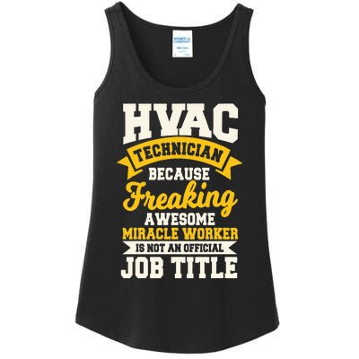 HVAC Technician Mechanic Installer HVACR Tech Service Work Ladies Essential Tank