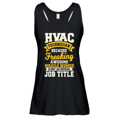 HVAC Technician Mechanic Installer HVACR Tech Service Work Ladies Essential Flowy Tank