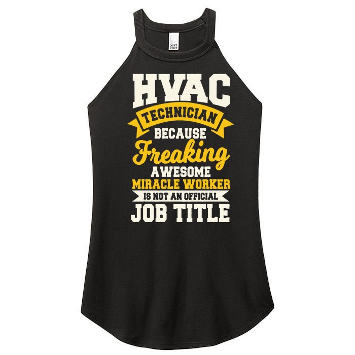 HVAC Technician Mechanic Installer HVACR Tech Service Work Women's Perfect Tri Rocker Tank