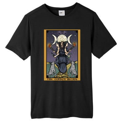 Hekate The Moon Tarot Card Pagan Witch Triple Moon Goddess Gift Tall Fusion ChromaSoft Performance T-Shirt