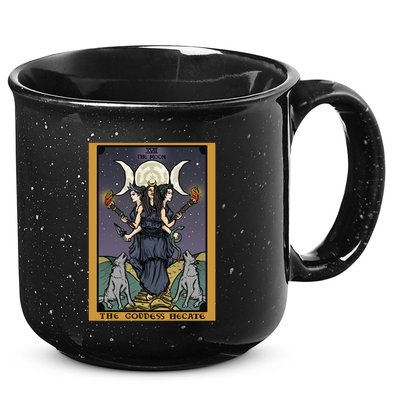 Hekate The Moon Tarot Card Pagan Witch Triple Moon Goddess Gift 15oz Campfire Ceramic Mug