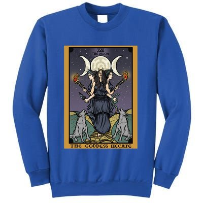 Hekate The Moon Tarot Card Pagan Witch Triple Moon Goddess Gift Sweatshirt