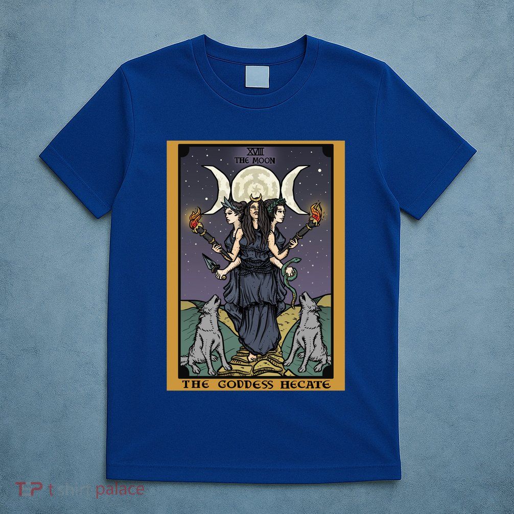 Hekate The Moon Tarot Card Pagan Witch Triple Moon Goddess Gift T-Shirt