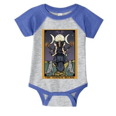 Hekate The Moon Tarot Card Pagan Witch Triple Moon Goddess Gift Infant Baby Jersey Bodysuit