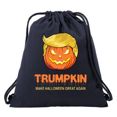 Halloween Trumpkin Make Halloween Great Again Drawstring Bag