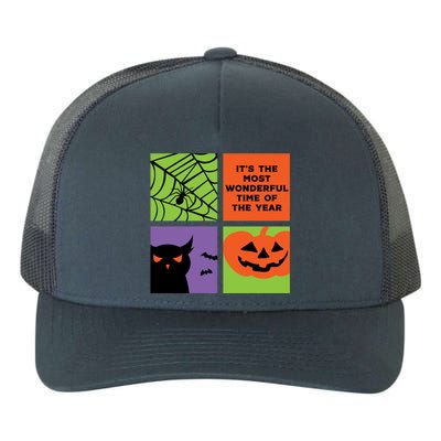 Halloween The Most Wonderful Time Of The Year Vintage Art Gift Yupoong Adult 5-Panel Trucker Hat