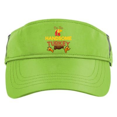 Handsome Turkey Matching Family Group Thanksgiving Gifts  Adult Drive Performance Visor