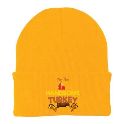 Handsome Turkey Matching Family Group Thanksgiving Gifts  Knit Cap Winter Beanie