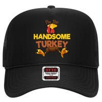 Handsome Turkey Matching Family Group Thanksgiving Gifts  High Crown Mesh Back Trucker Hat