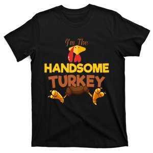 Handsome Turkey Matching Family Group Thanksgiving Gifts  T-Shirt