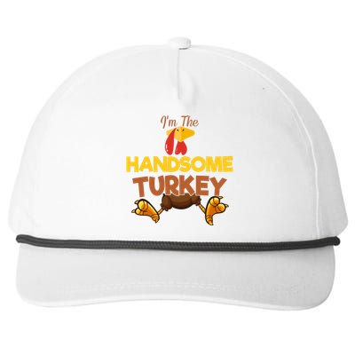 Handsome Turkey Matching Family Group Thanksgiving Gifts  Snapback Five-Panel Rope Hat