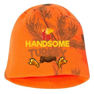 Handsome Turkey Matching Family Group Thanksgiving Gifts  Kati - Camo Knit Beanie