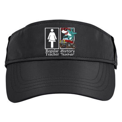 History Teacher Monster Truck Gamer Shark Gift Adult Drive Performance Visor