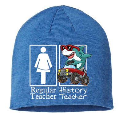 History Teacher Monster Truck Gamer Shark Gift Sustainable Beanie